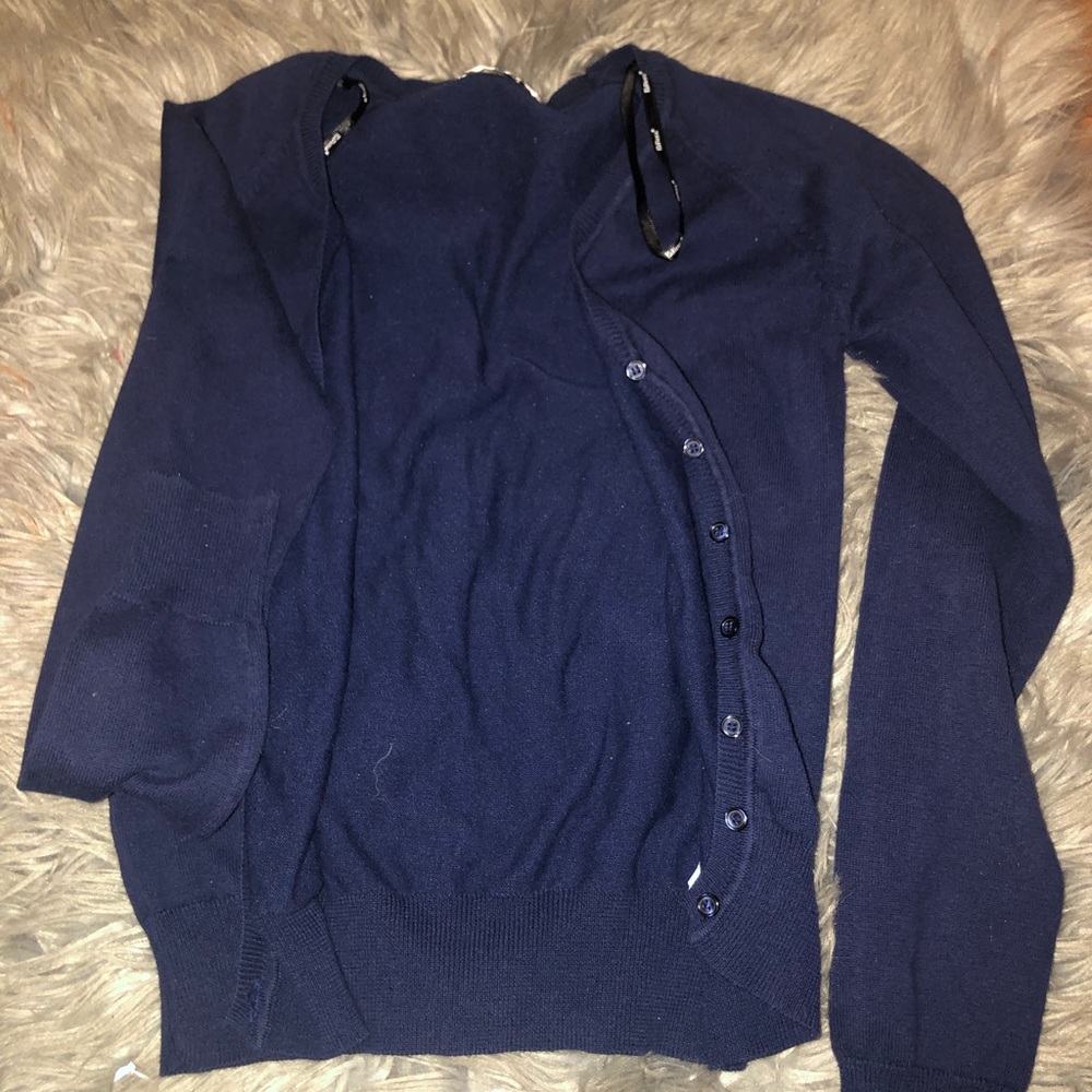 Navy blue cardigan